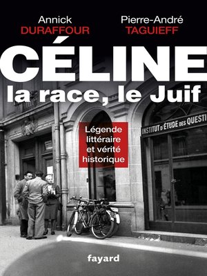 cover image of Céline, la race, le Juif